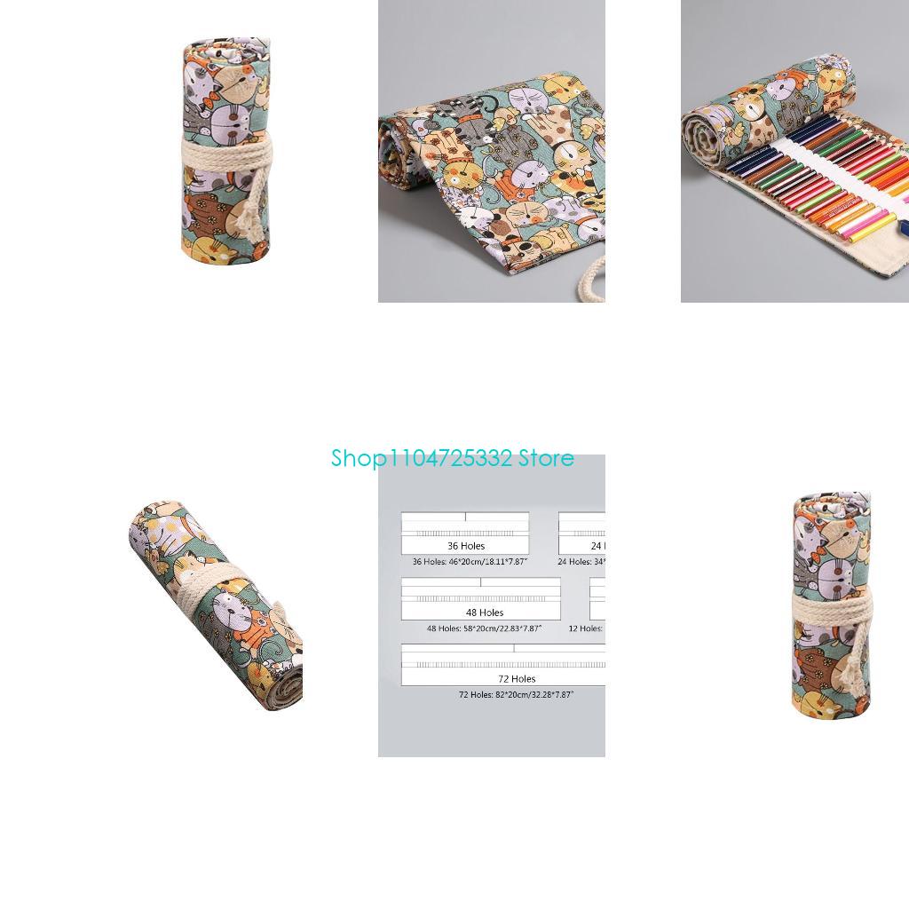 Pen Pouch Roll - P5EA Hoạt Hình Cho Mèo 12/24/36/48/72