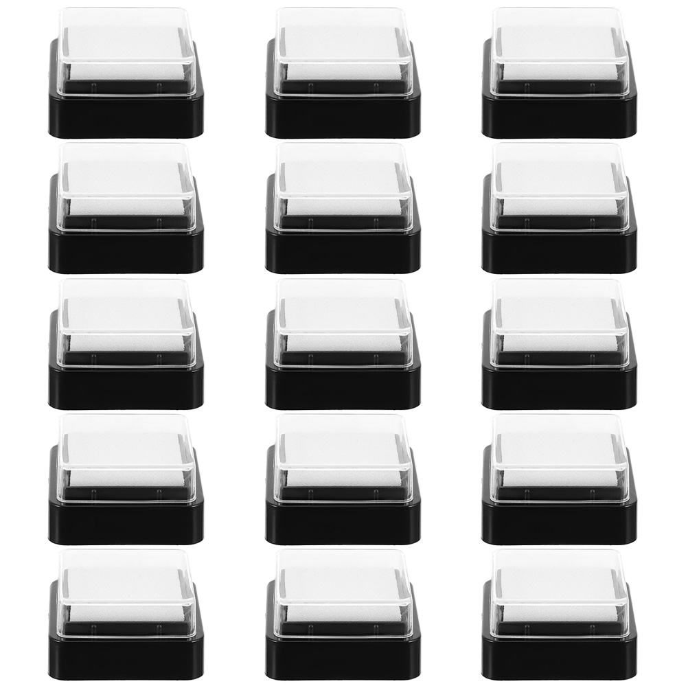 15pcs Ink Pads Ink Pads Blank  - đánh giá và giá Self Inking Stamp