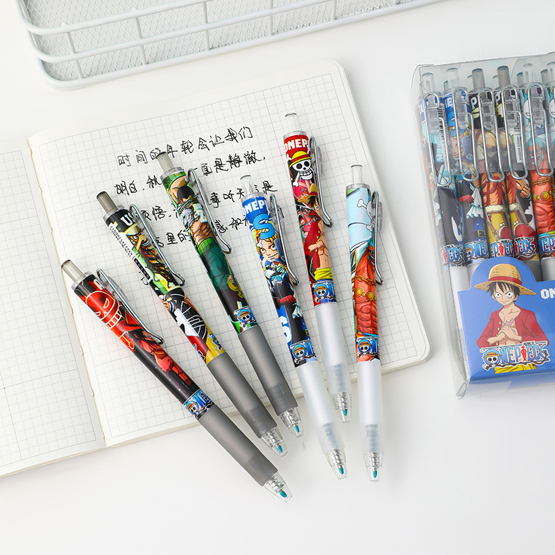 Anime One Piece 12/24Pcs Black - đánh giá và giá Gel Ink Pen Set