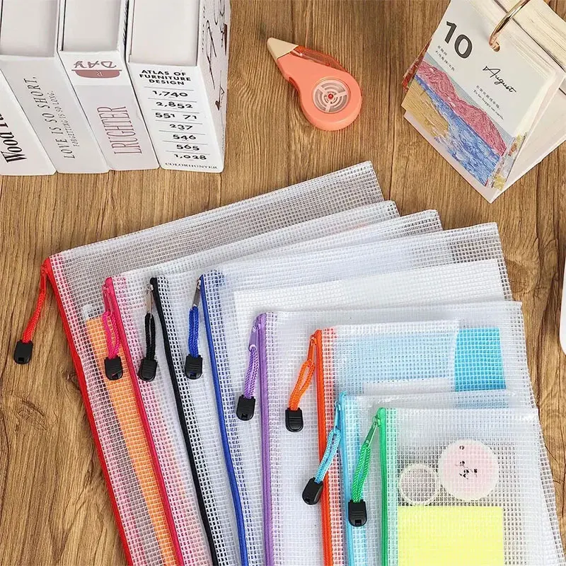 A3/A4/A5/A6 Mesh Zipper Pouch  - đánh giá và giá Portfolio Folder Zip