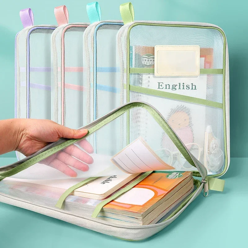 A4 Clear Mesh Zipper Document  - đánh giá và giá Portfolio Folder Zip