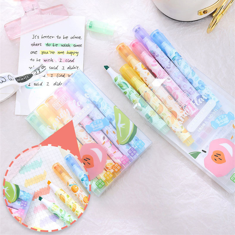 Creative Fruit Scented Highlig - đánh giá và giá Highlighter Set Pastel