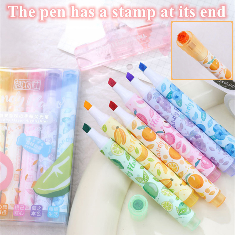 Creative Fruit Scented Highlig - đánh giá và giá Highlighter Set Pastel