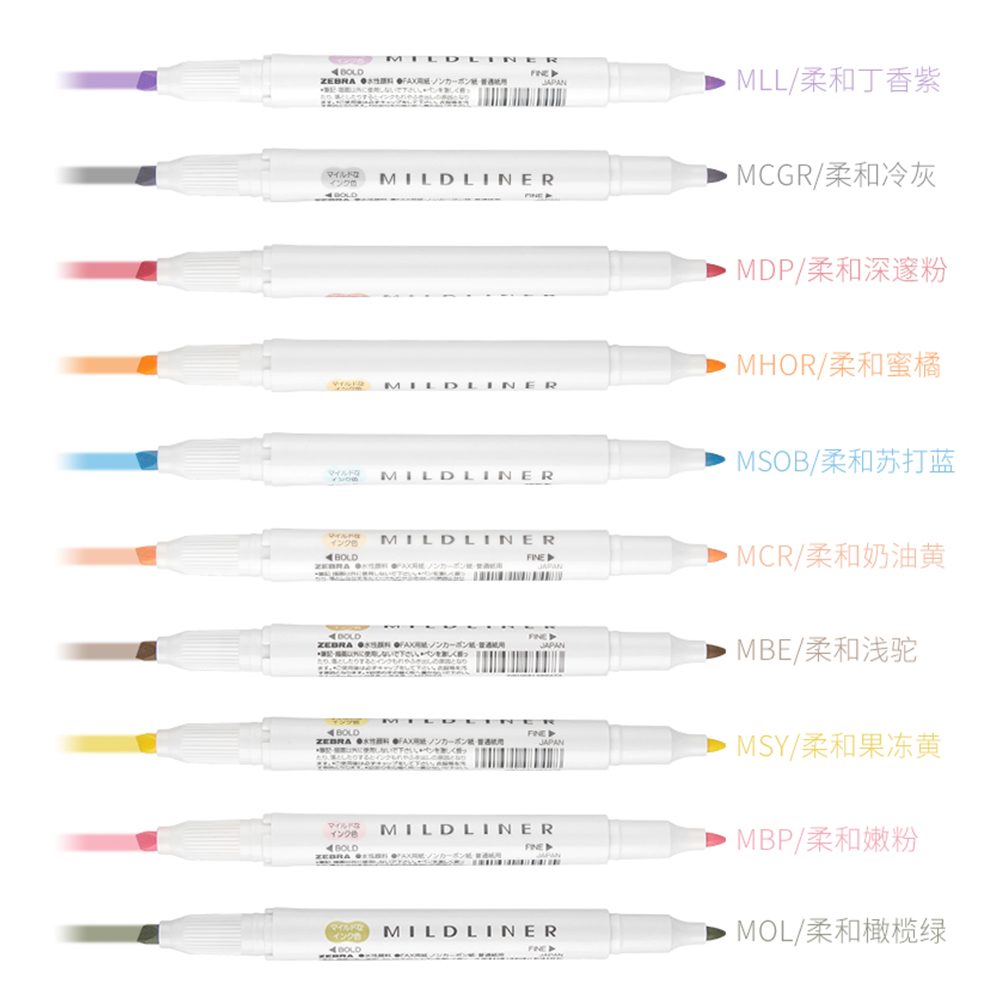 Japan ZEBRA Highlighters Pen s - đánh giá và giá Highlighter Set Pastel
