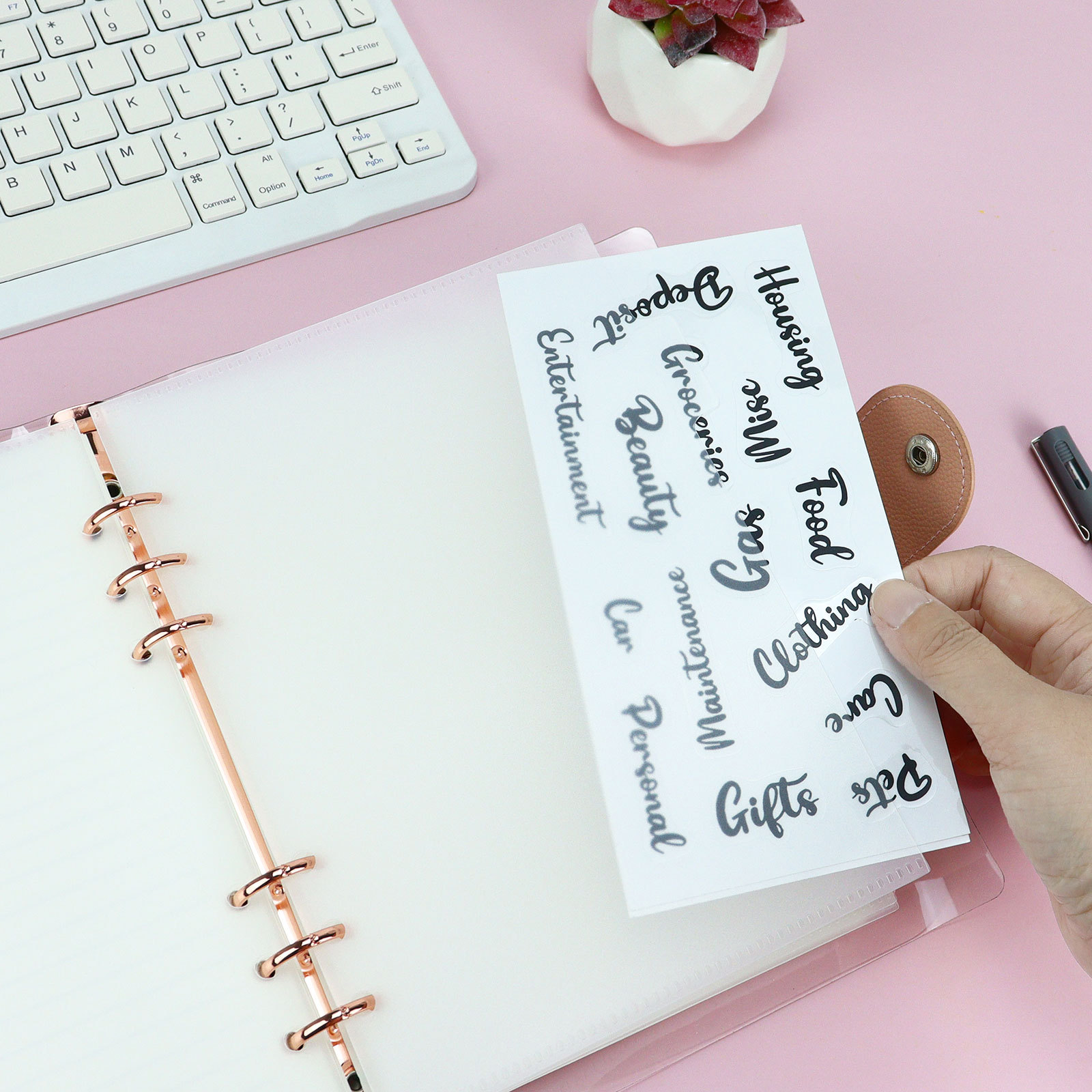 A5 6Pcs Binder Pockets Binder  - đánh giá và giá Portfolio Folder Zip