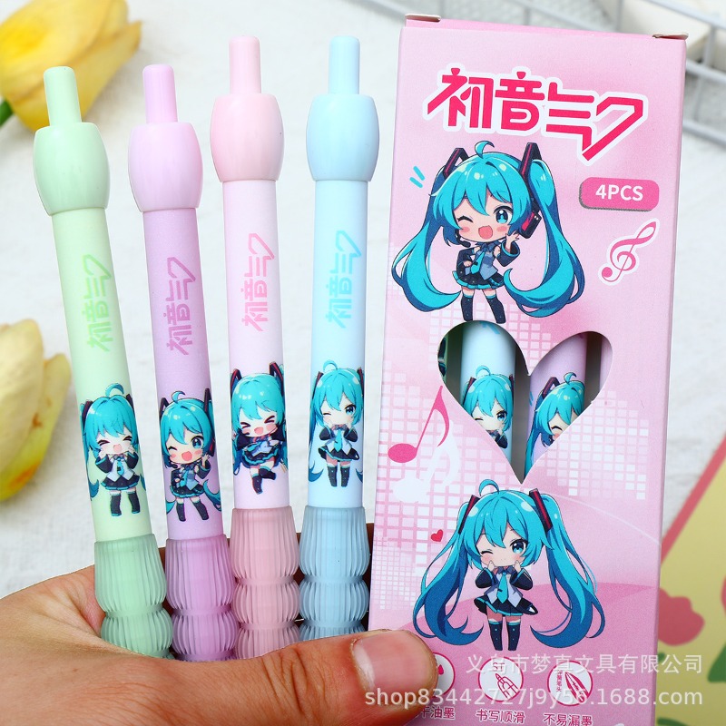 Kawaii Hatsune Miku Gel Pen Cu - đánh giá và giá Gel Ink Pen Set