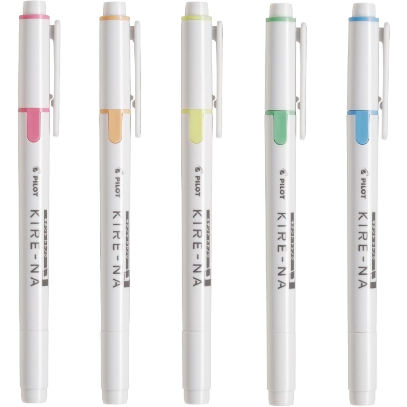 PILOT KIRE-NA Highlighter Pen  - đánh giá và giá Highlighter Set Pastel