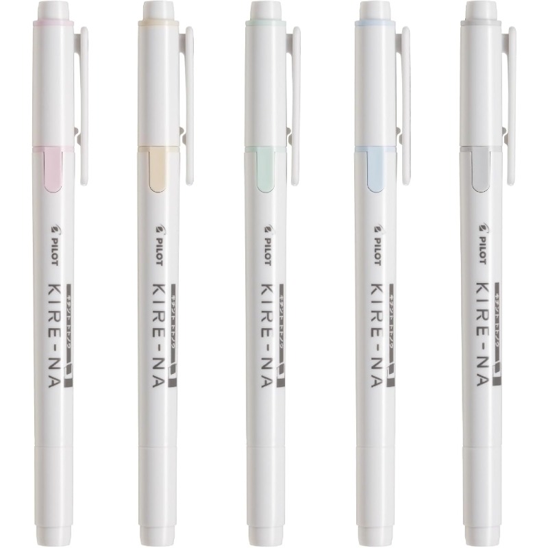 PILOT KIRE-NA Highlighter Pen  - đánh giá và giá Highlighter Set Pastel