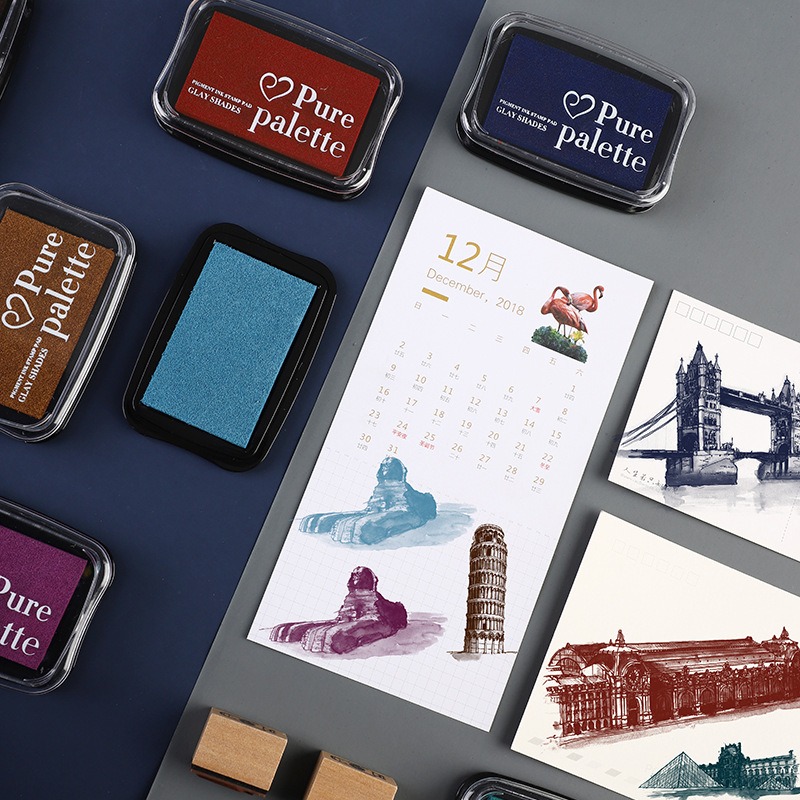 Vintage Color Inkpad For Stmap - đánh giá và giá Self Inking Stamp