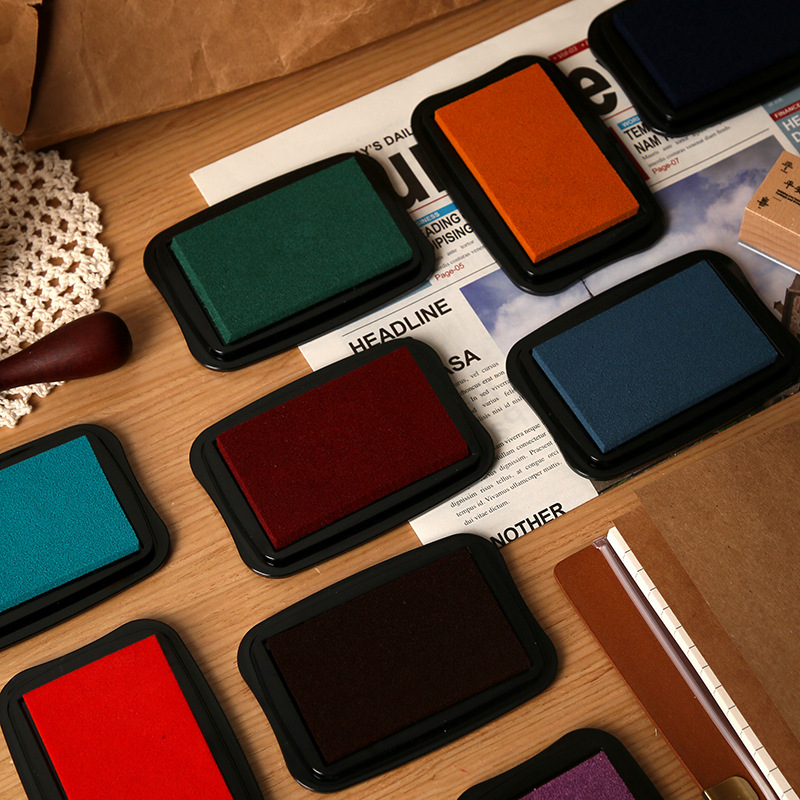 12 Colors Vintage Solid Color  - đánh giá và giá Self Inking Stamp