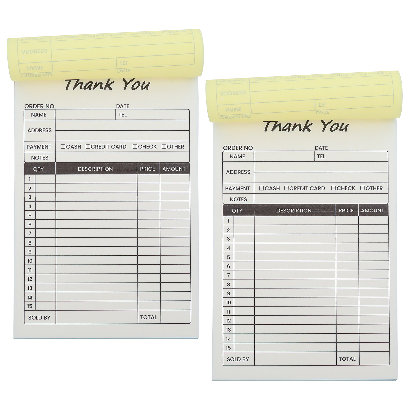 2Pcs Carbon Copy Receipt Book  - đánh giá và giá Carbon Copy Book
