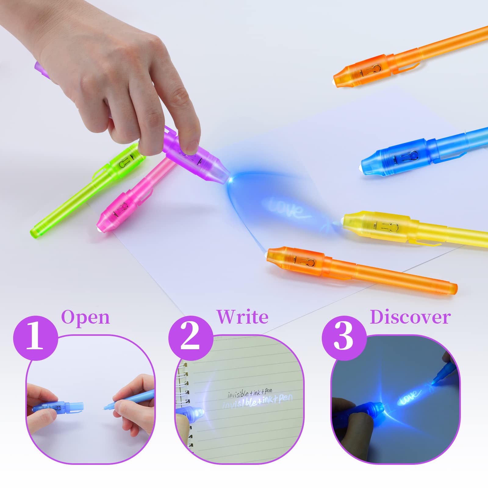 10pcs Invisible Ink Pen Magic  - đánh giá và giá Highlighter Set Pastel