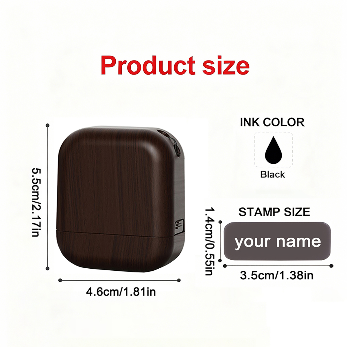 Personalized Plastic Wood Grai - đánh giá và giá Self Inking Stamp