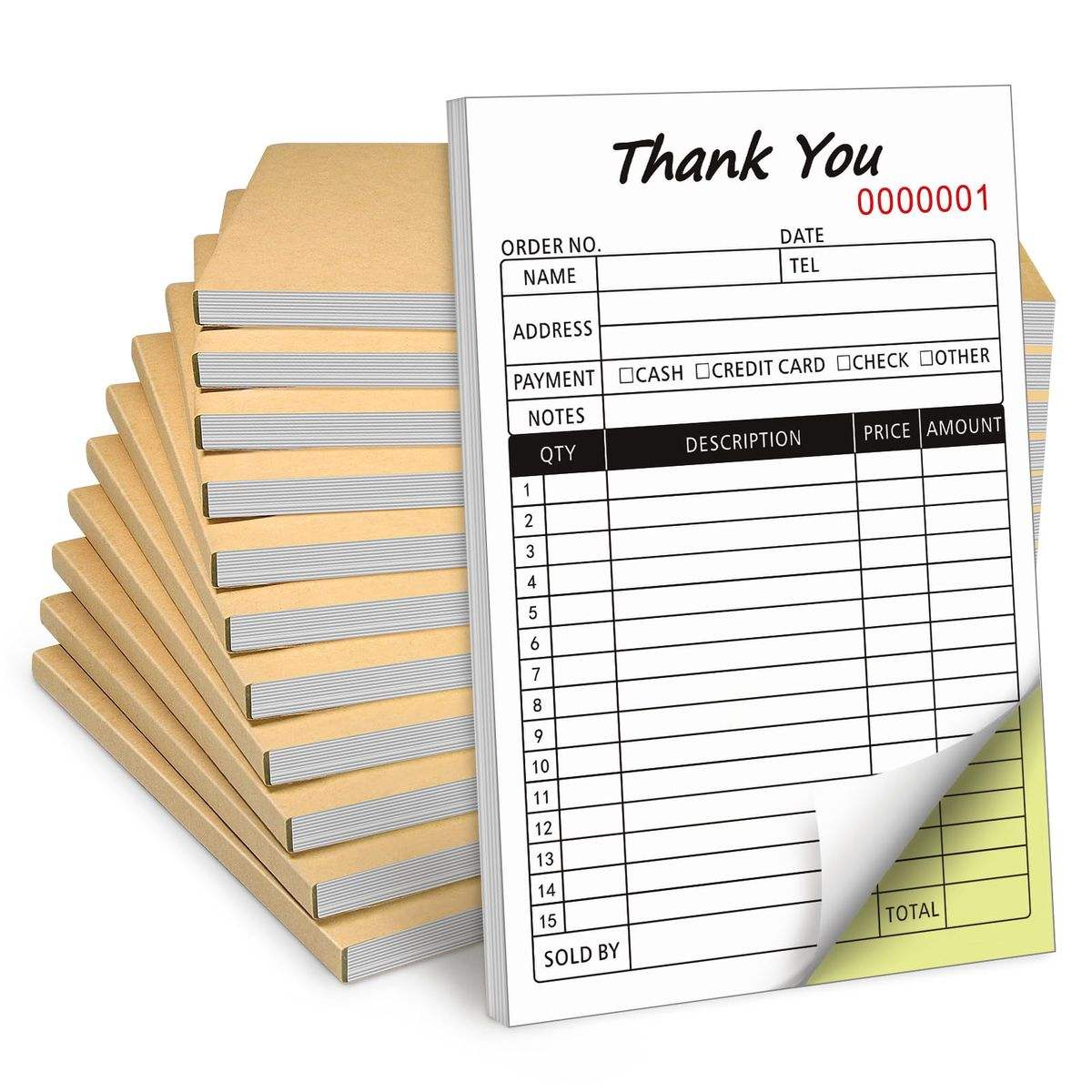 Thank You Receipt Book 2 Part  - đánh giá và giá Carbon Copy Book