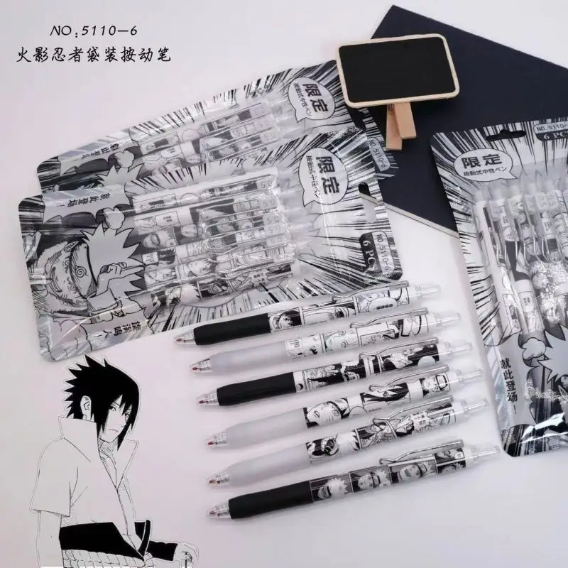 Naruto 6Pcs/set Gel Pen Anime  - đánh giá và giá Gel Ink Pen Set