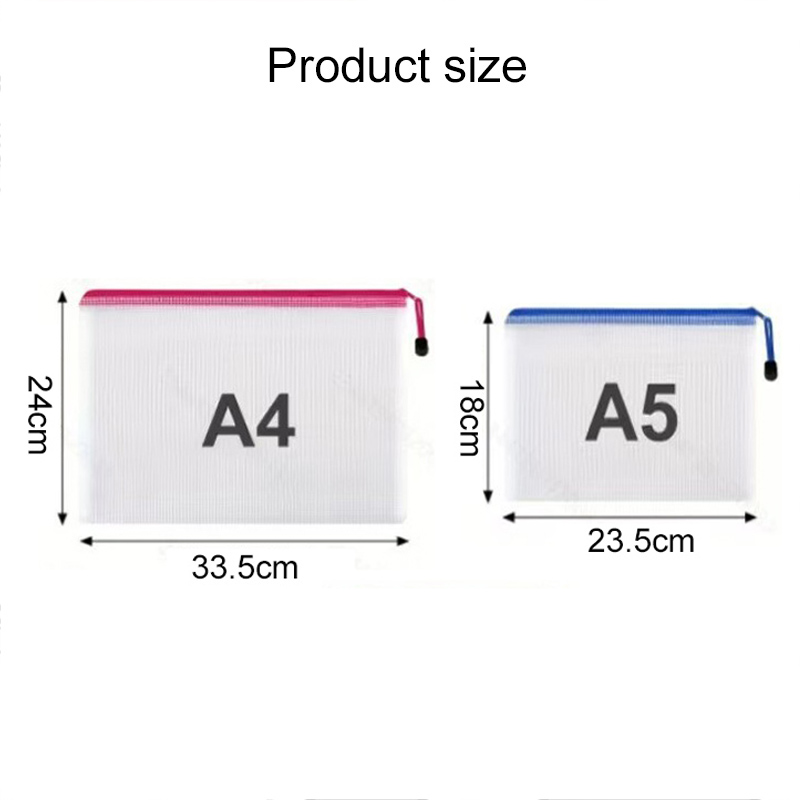 5/20PCS A4/A5 Mesh Zipper Pouc - đánh giá và giá Portfolio Folder Zip