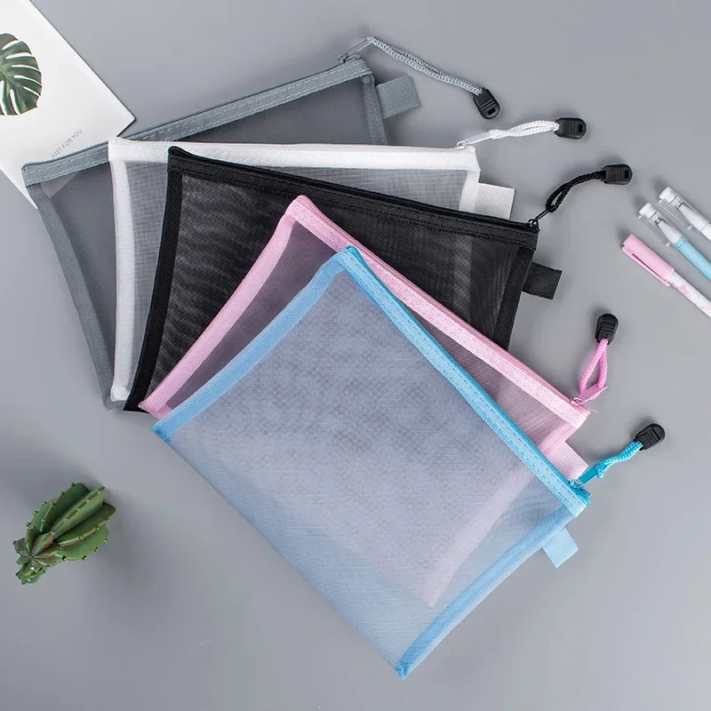 1 Chiếc A4/A5/A6 Lưới Dây Kéo  - đánh giá và giá Portfolio Folder Zip