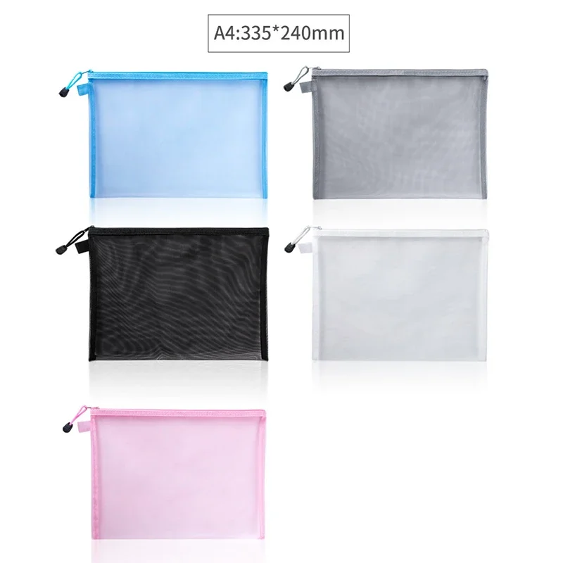 1 Chiếc A4/A5/A6 Lưới Dây Kéo  - đánh giá và giá Portfolio Folder Zip