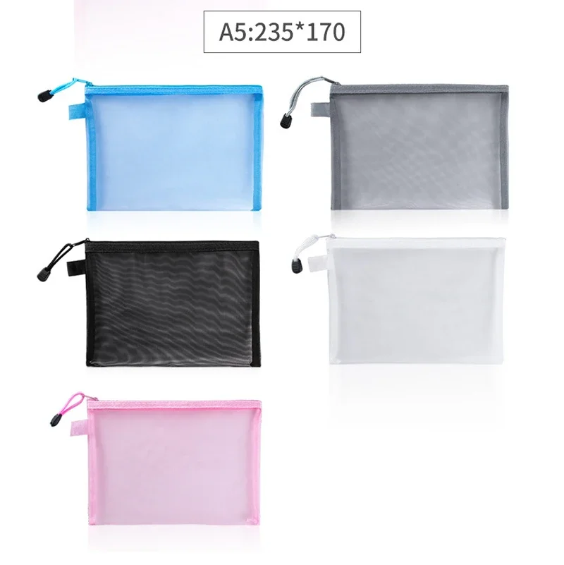 1 Chiếc A4/A5/A6 Lưới Dây Kéo  - đánh giá và giá Portfolio Folder Zip