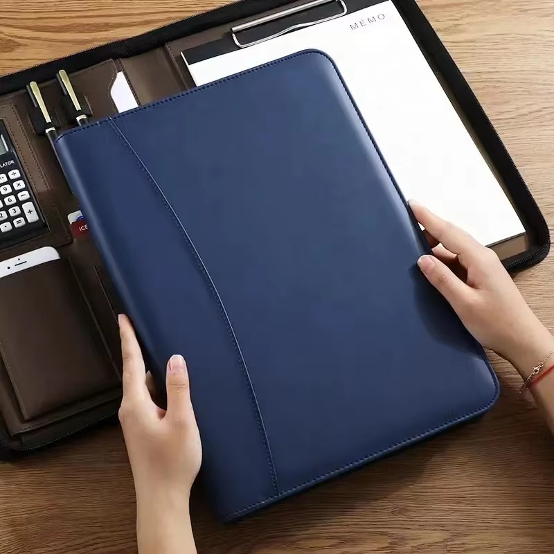 PU Leather Portafolio A4 Docum - đánh giá và giá Portfolio Folder Zip
