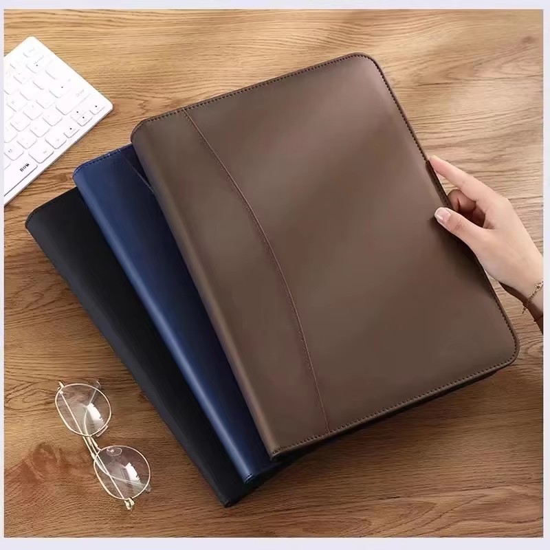 PU Leather Portafolio A4 Docum - đánh giá và giá Portfolio Folder Zip